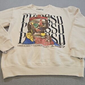 Bowery Supply Co. Picasso Graphic Sweatshirt Femme Au Béret 1987 Art Small